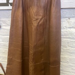 SKIRT BROWN LSMB NAPPA